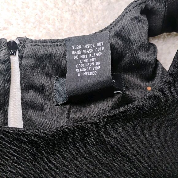 NWT Tutu Dress Cut out Balletcore Bodycon Formal Black Swan Juniors 9/10 - Picture 8 of 12